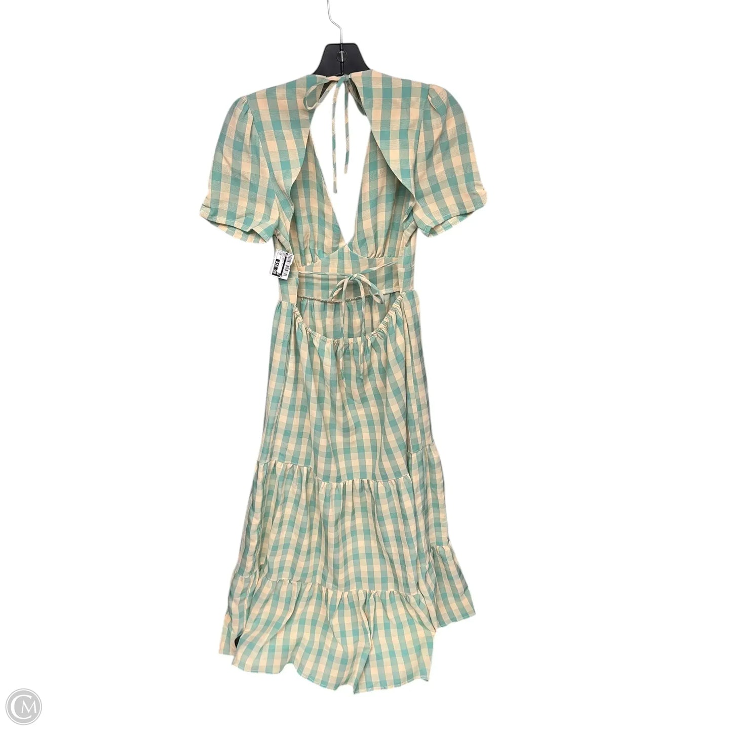 Dress Casual Maxi By Fore In Green & Tan, Size: M