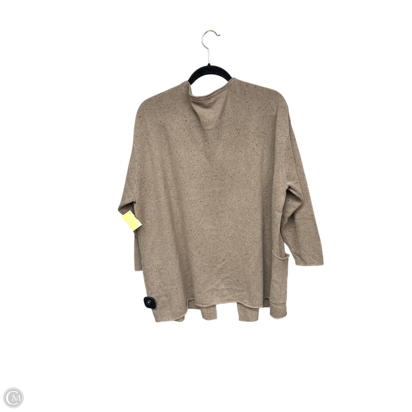 Sweater Cardigan By Pure Jill In Tan, Size: M