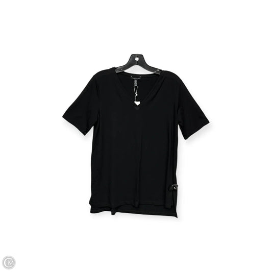 Top Short Sleeve Basic By Eileen Fisher In Black, Size: Xs