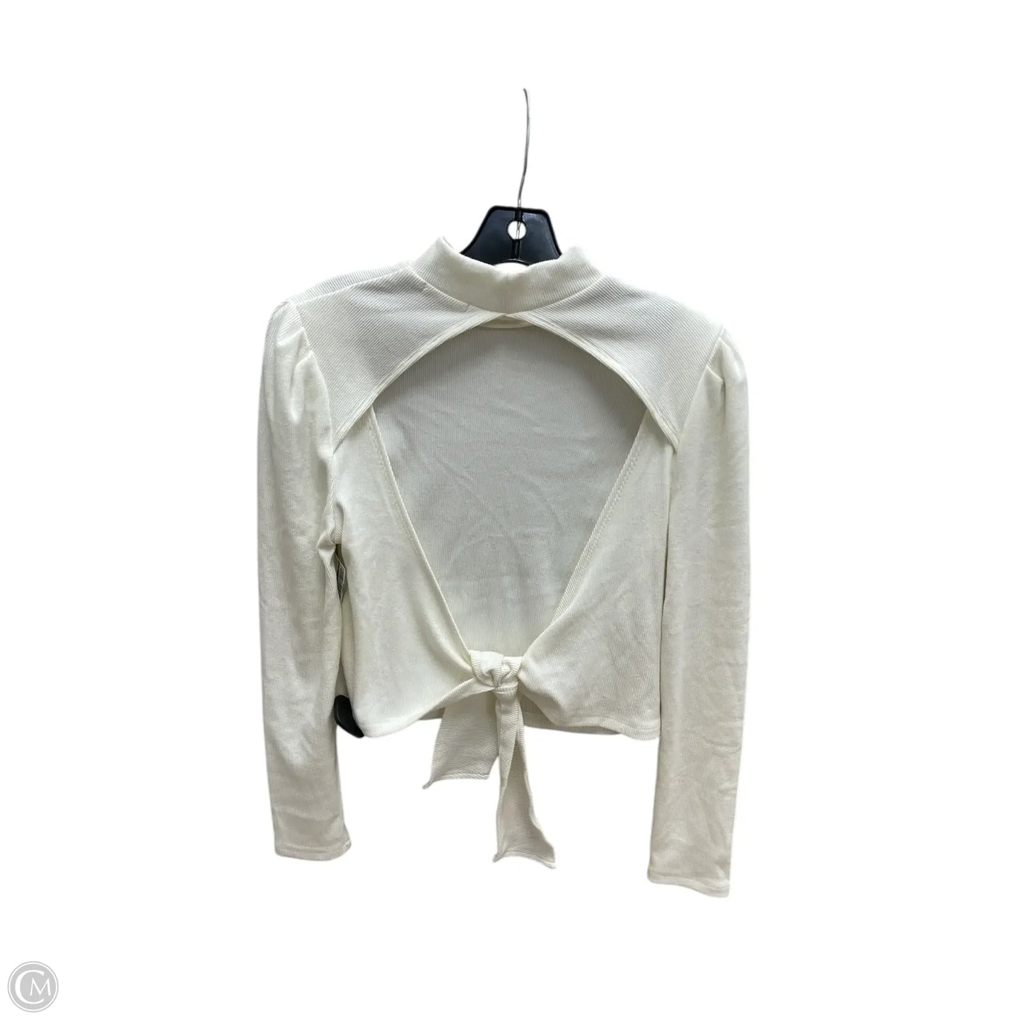 Top Long Sleeve By Mi Ami In Cream, Size: L