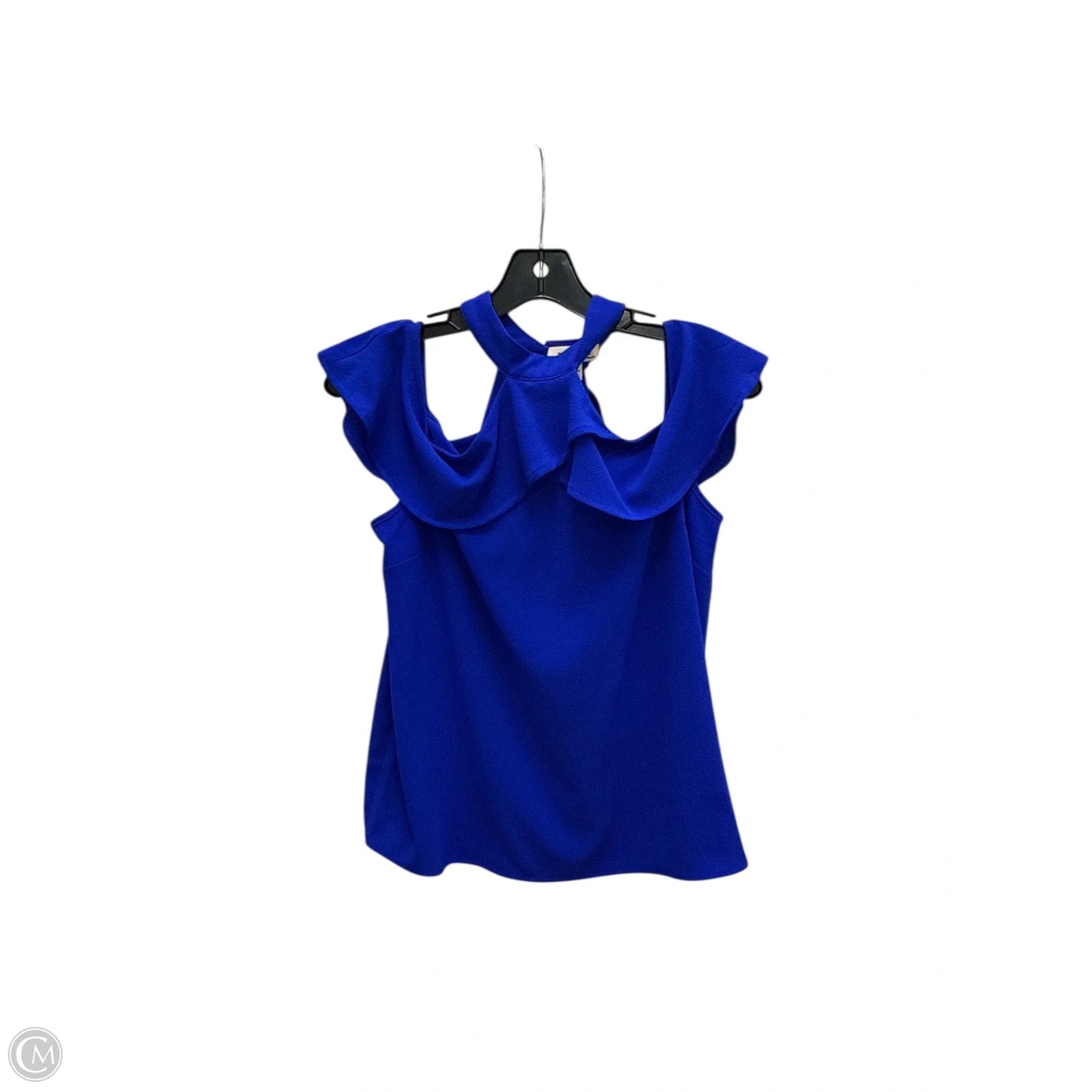 Top Sleeveless By Monteau In Blue, Size: M