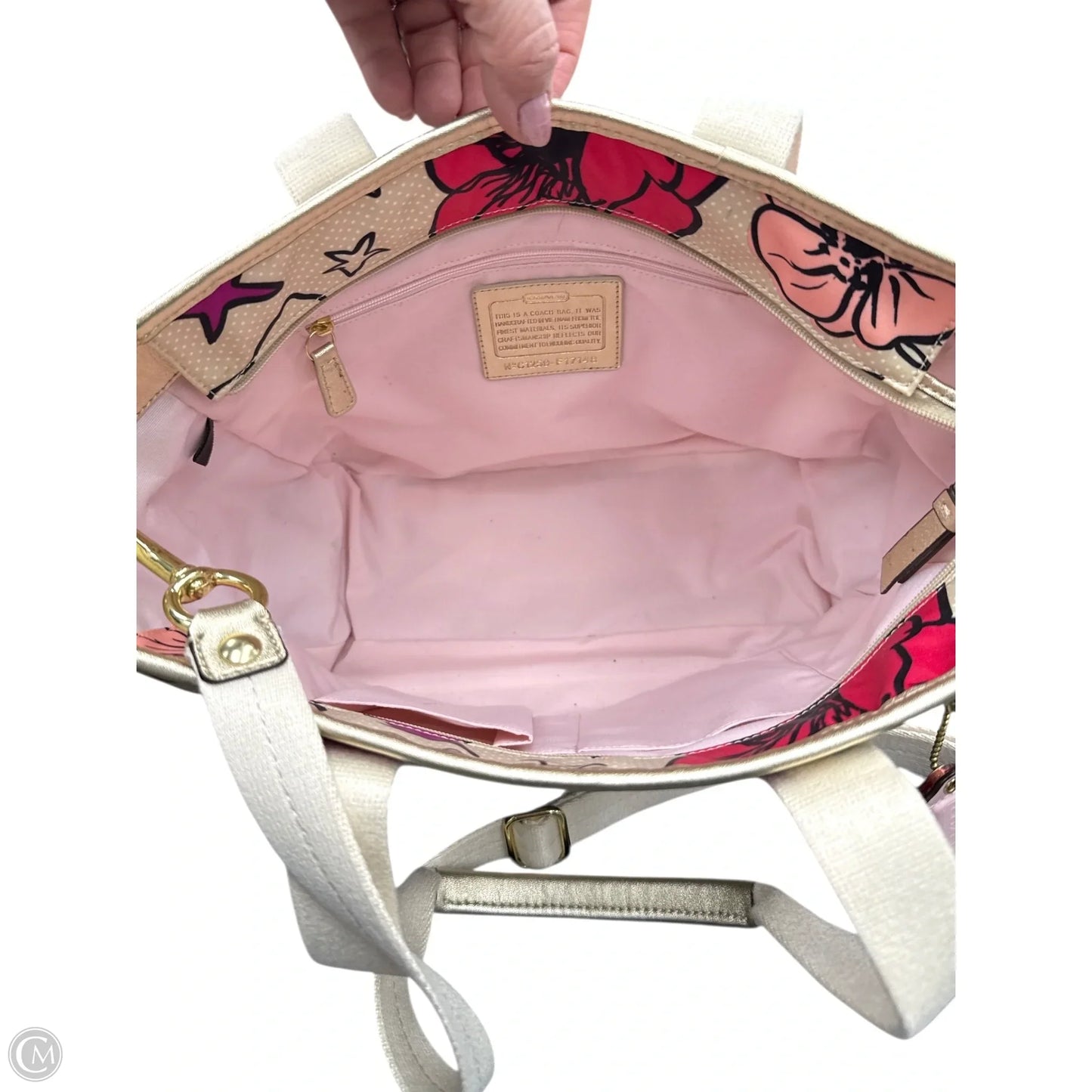 Handbag Designer By Coach, Size: Medium