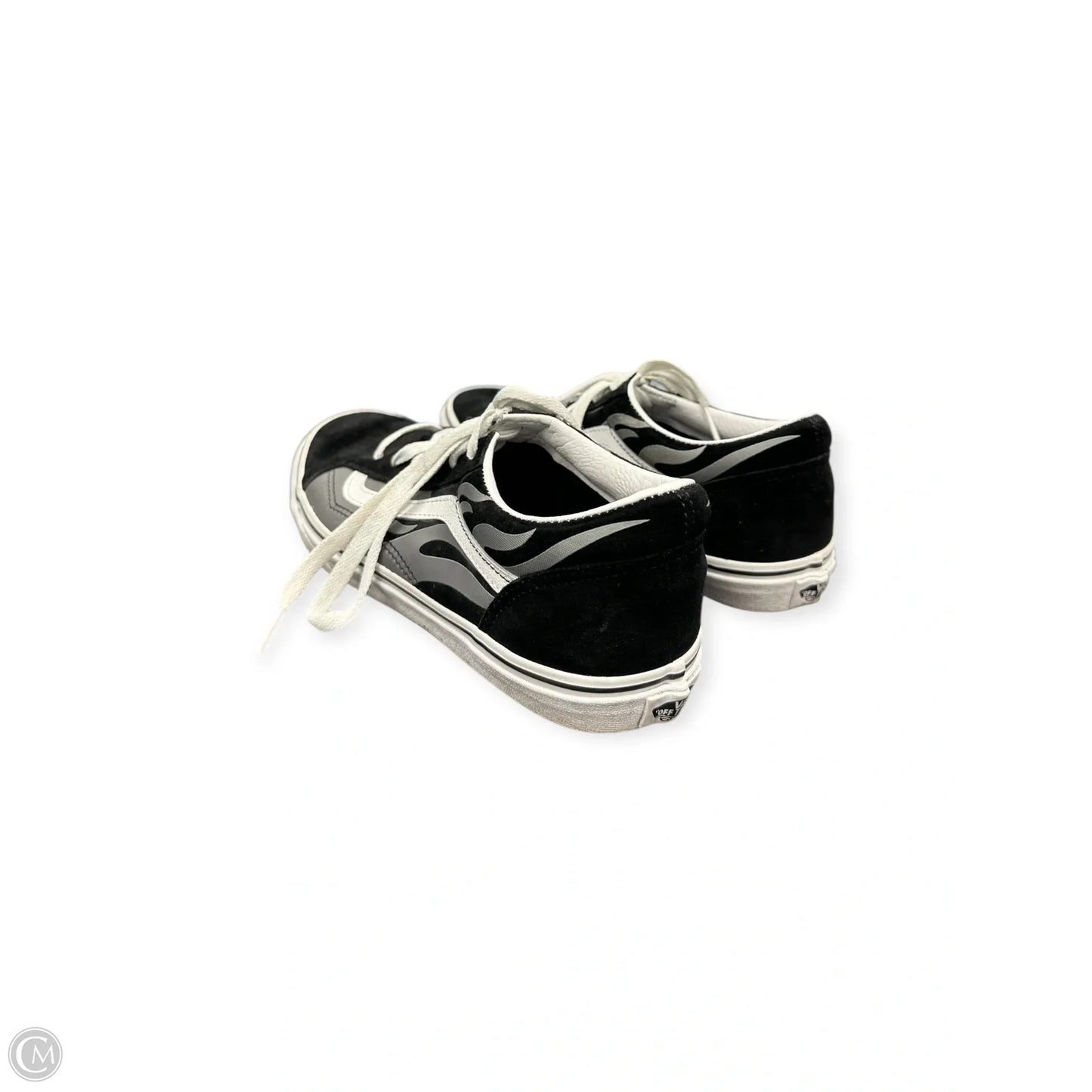 Shoes Sneakers By Vans In Black & Grey, Size: 8.5