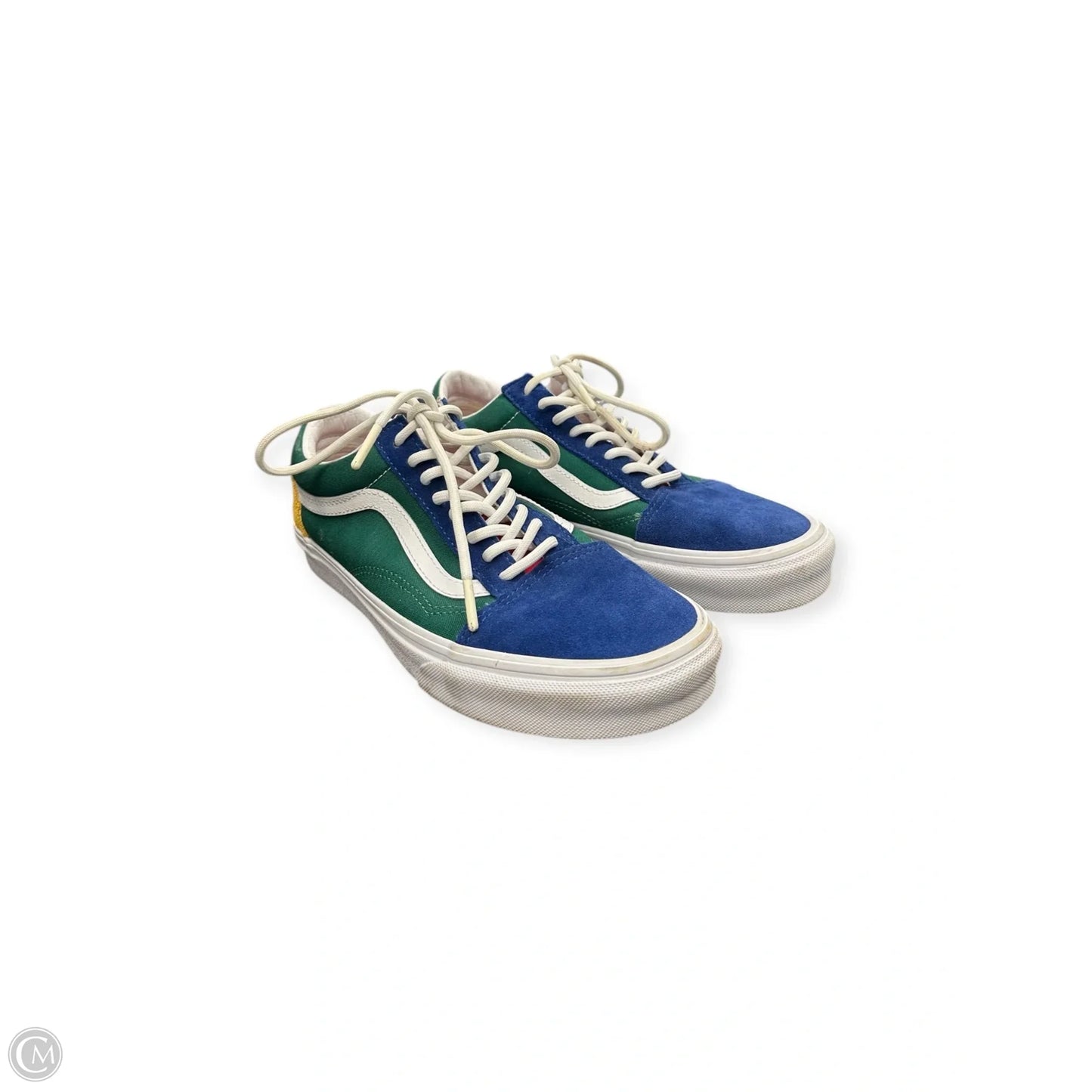 Shoes Sneakers By Vans In Blue & Red, Size: 9
