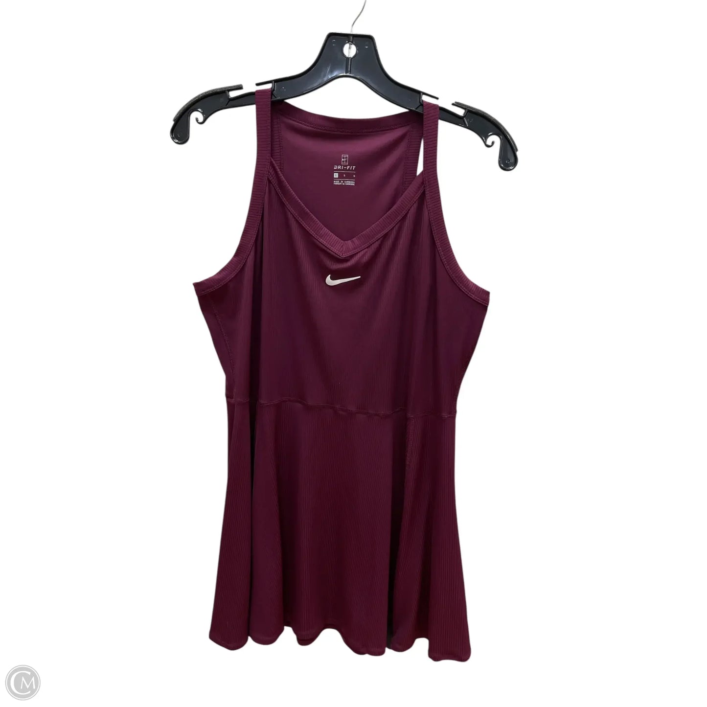 Athletic Dress By Nike Apparel In Purple, Size: L