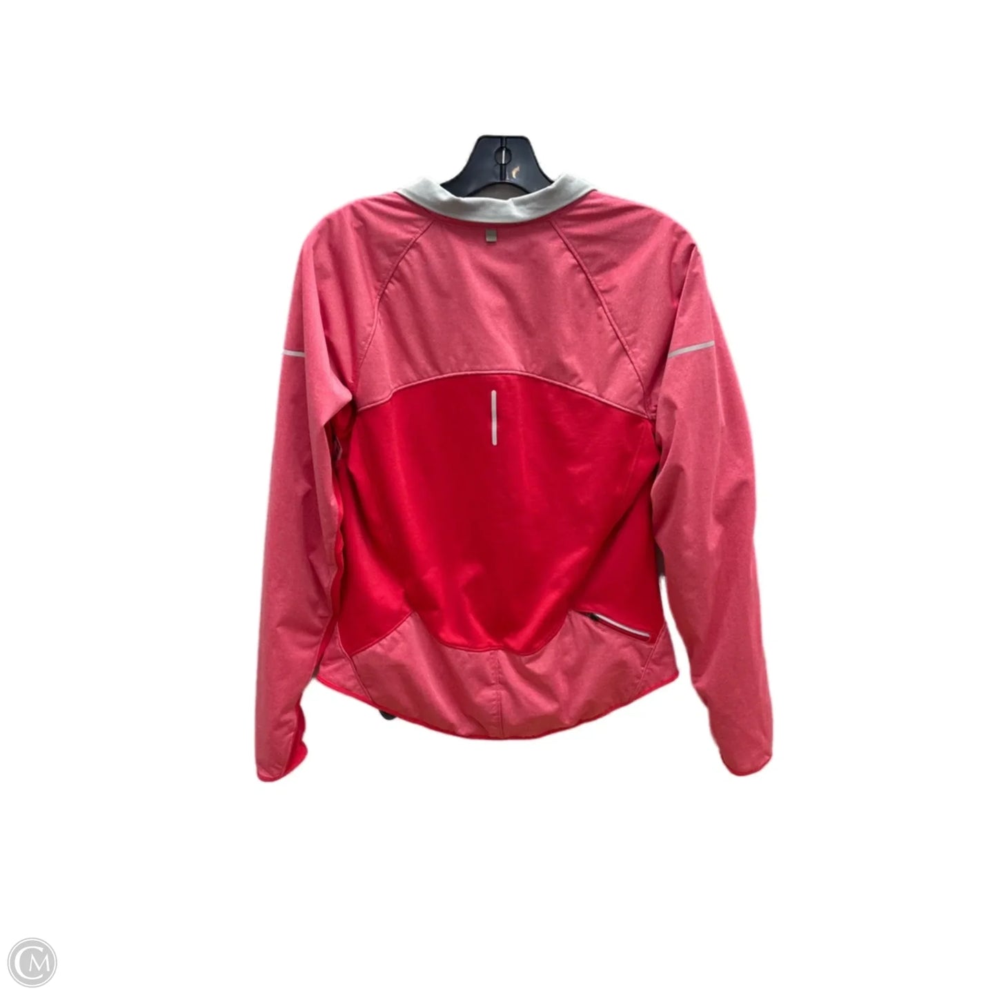 Athletic Jacket By Nike Apparel In Pink, Size: L