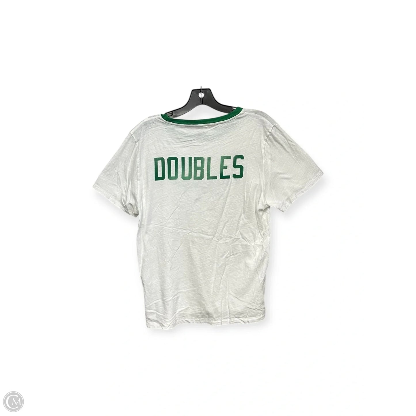 Top Short Sleeve By J. Crew In Green & White, Size: L