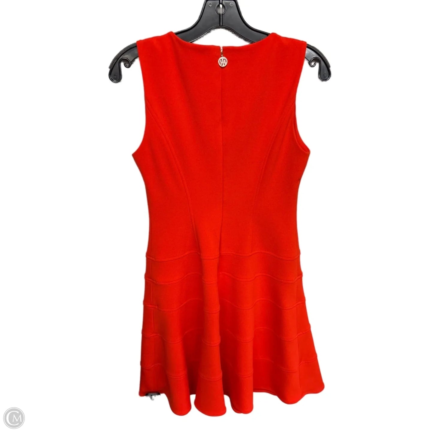 Dress Casual Midi By Tommy Hilfiger In Orange, Size: 4