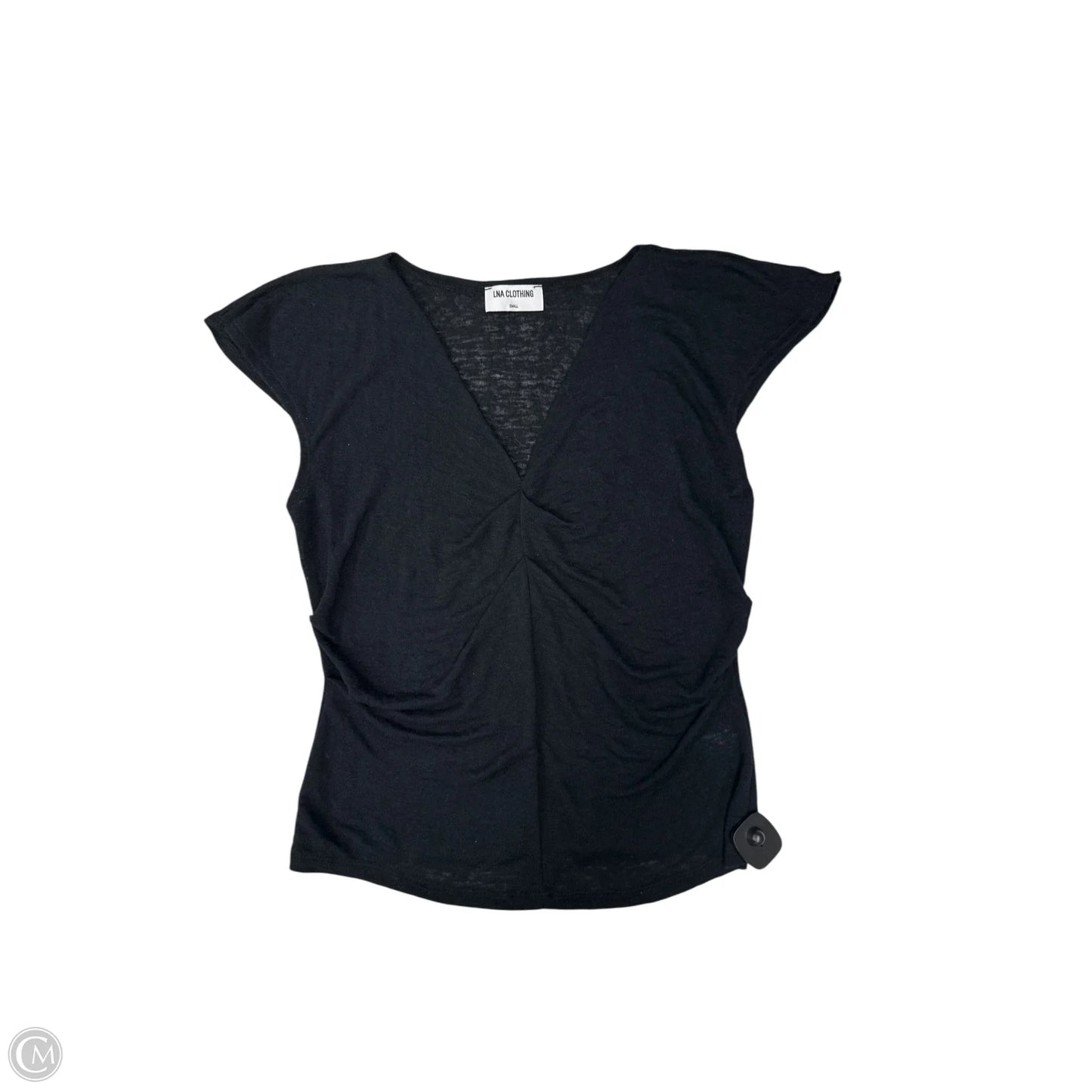 Top Short Sleeve By Clothes Mentor In Black, Size: S