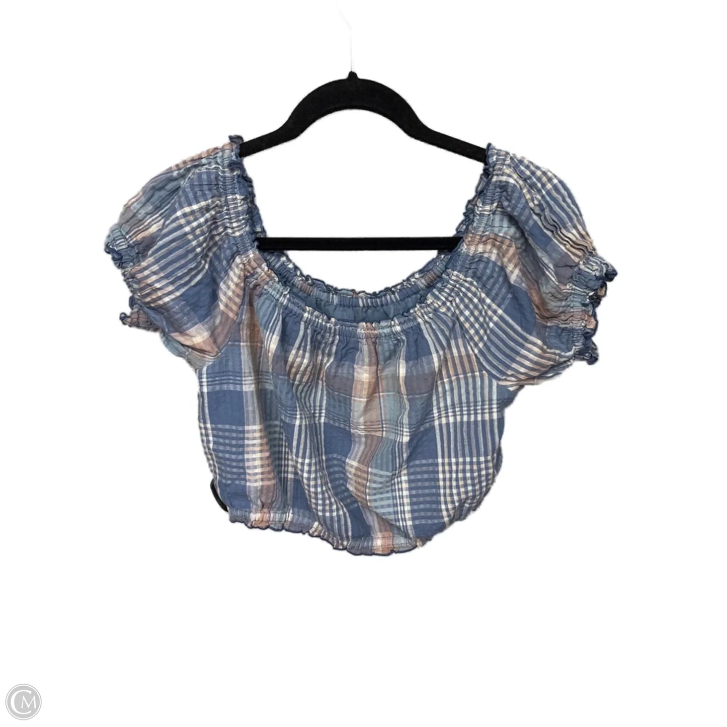 Top Short Sleeve Basic By American Eagle In Blue, Size: S