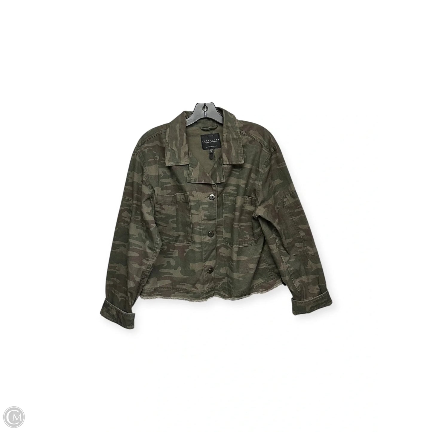 Jacket Denim By Sanctuary In Camouflage Print, Size: Xl