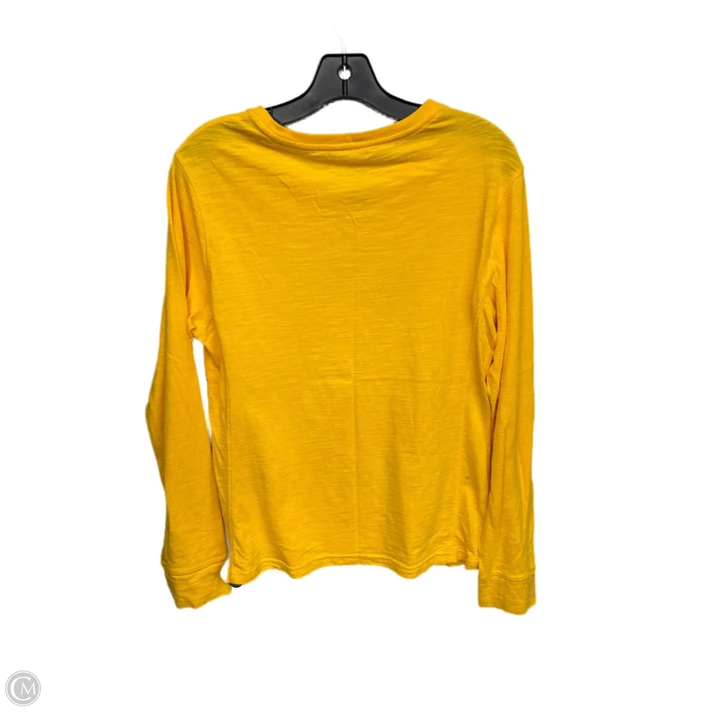 Athletic Top Long Sleeve Collar By Colosseum In Gold, Size: L