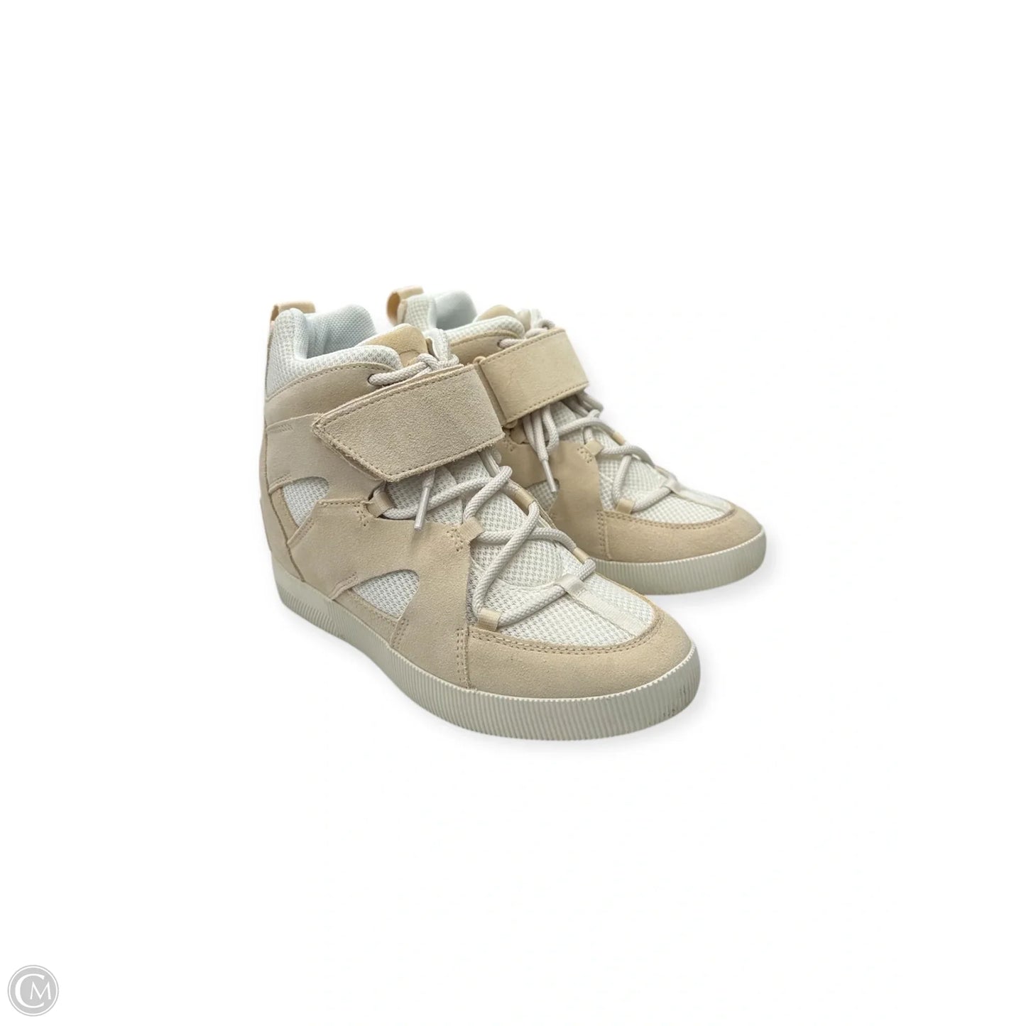 Shoes Heels Wedge By Sorel In Tan, Size: 7.5