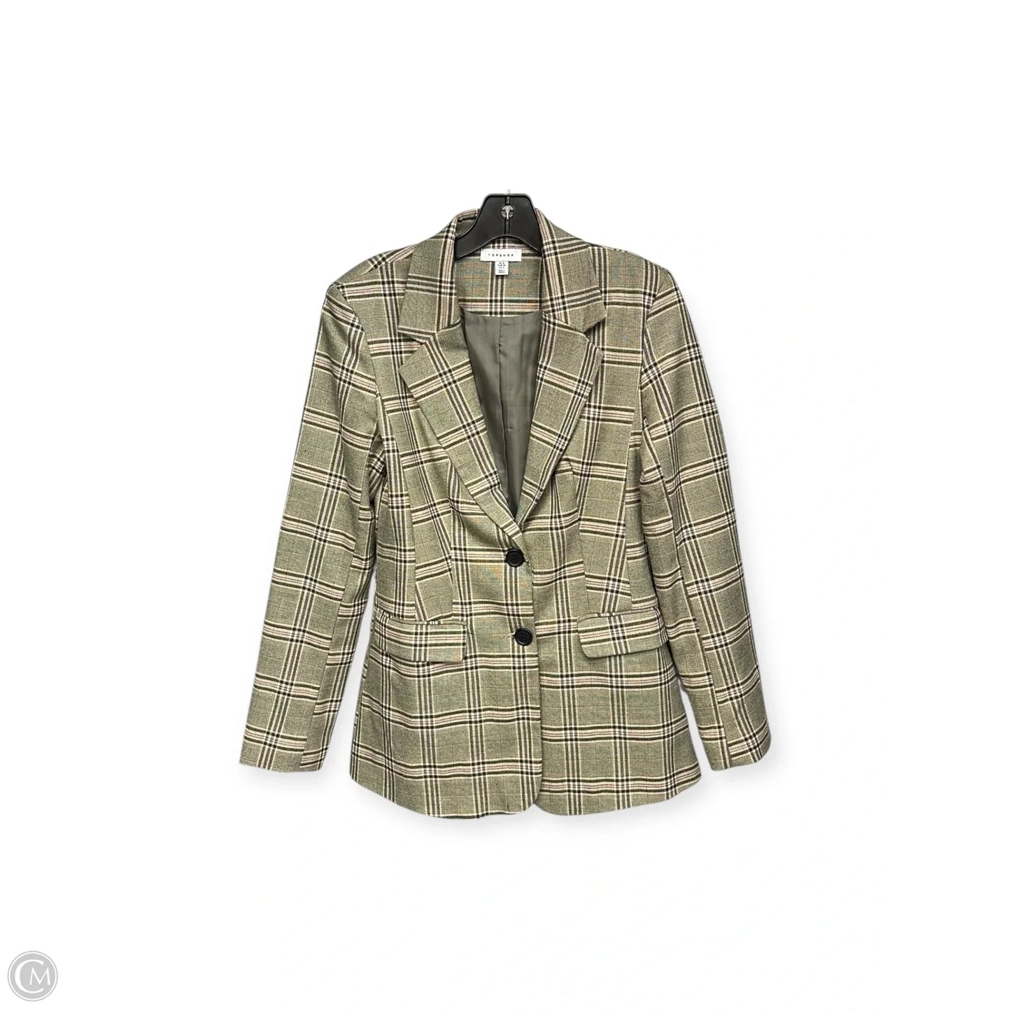 Blazer By Topshop In Plaid Pattern, Size: 4