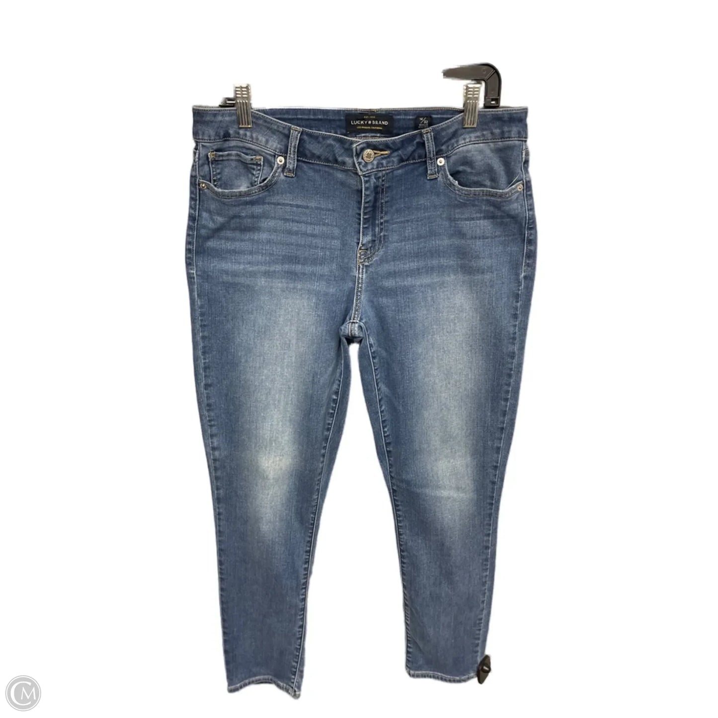 Jeans Skinny By Lucky Brand In Blue Denim, Size: 14