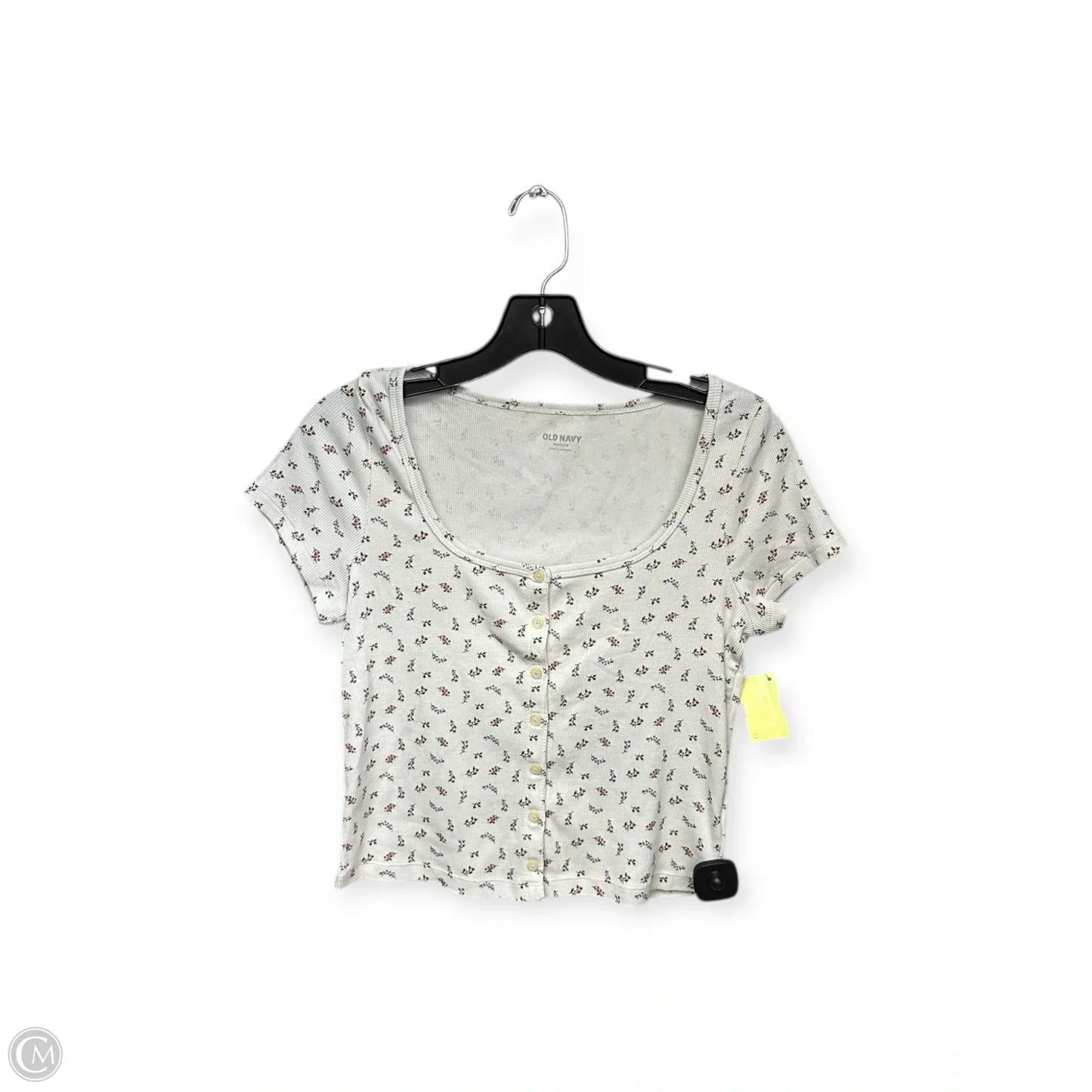 Top Short Sleeve By Old Navy In Floral Print, Size: Mp