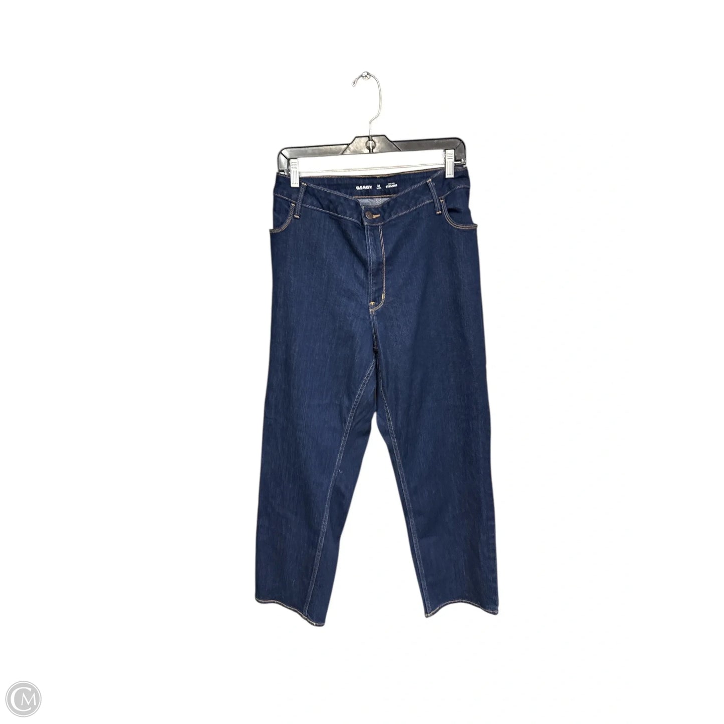 Jeans Straight By Old Navy In Blue Denim, Size: 22