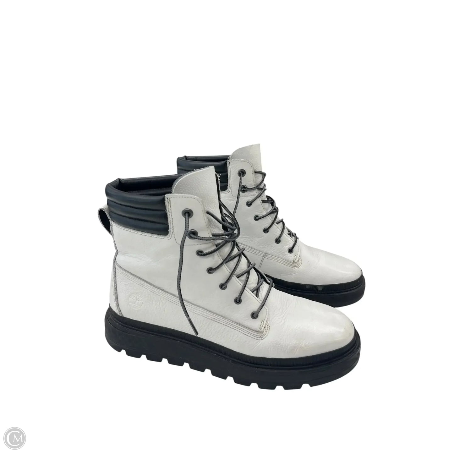 Boots Ankle Flats By Timberland In White, Size: 10