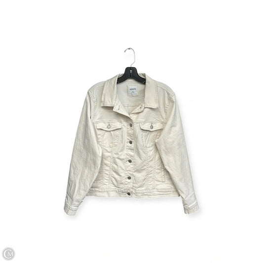 Jacket Denim By Sonoma In Cream, Size: Xxl