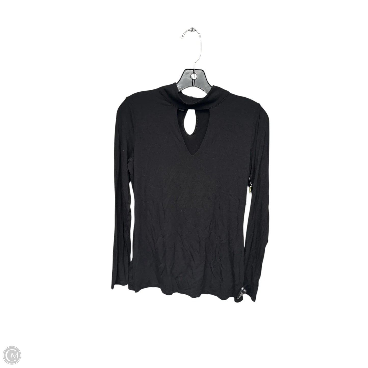 Top Long Sleeve By Inc In Black, Size: M