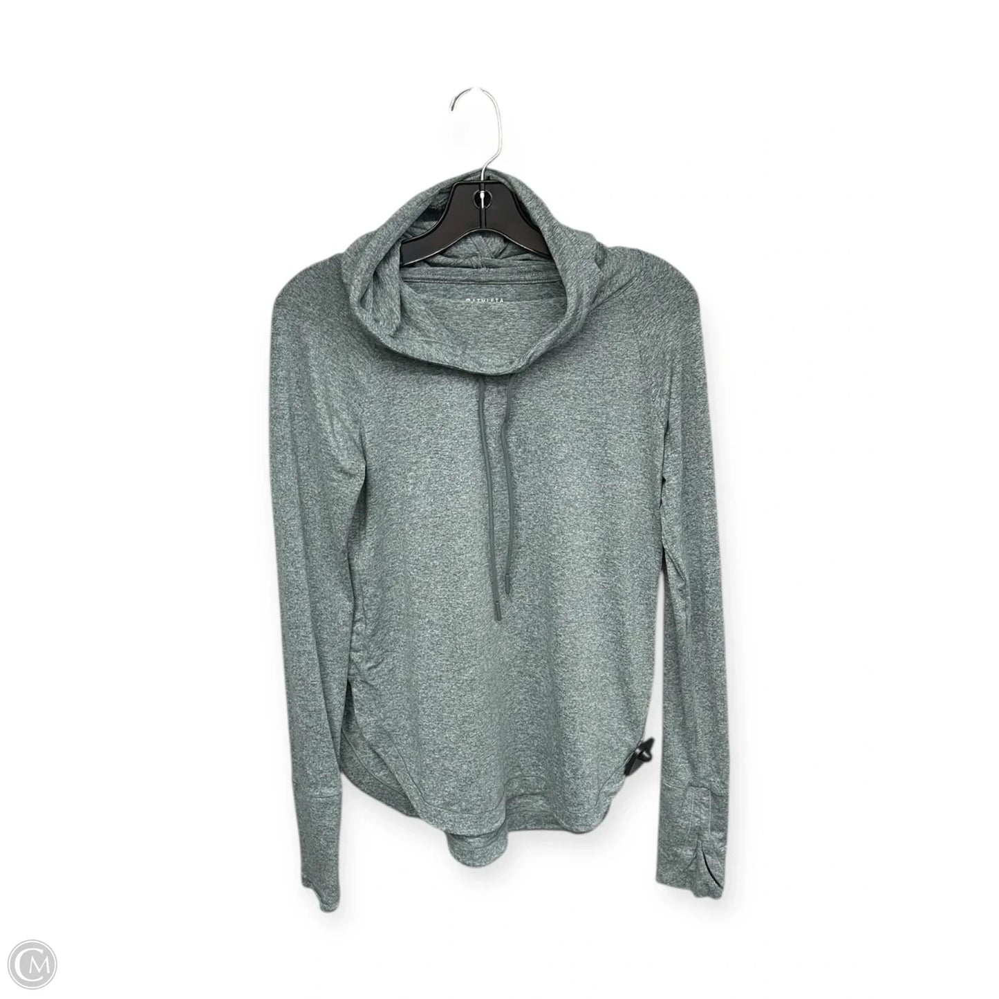Athletic Top Long Sleeve Hoodie By Athleta In Grey, Size: Xxs