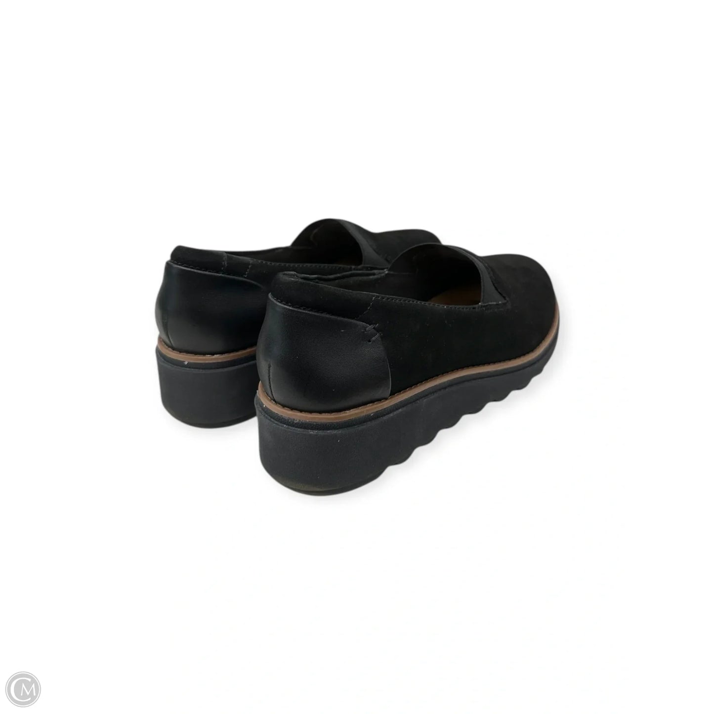 Shoes Flats By Clarks In Black, Size: 8