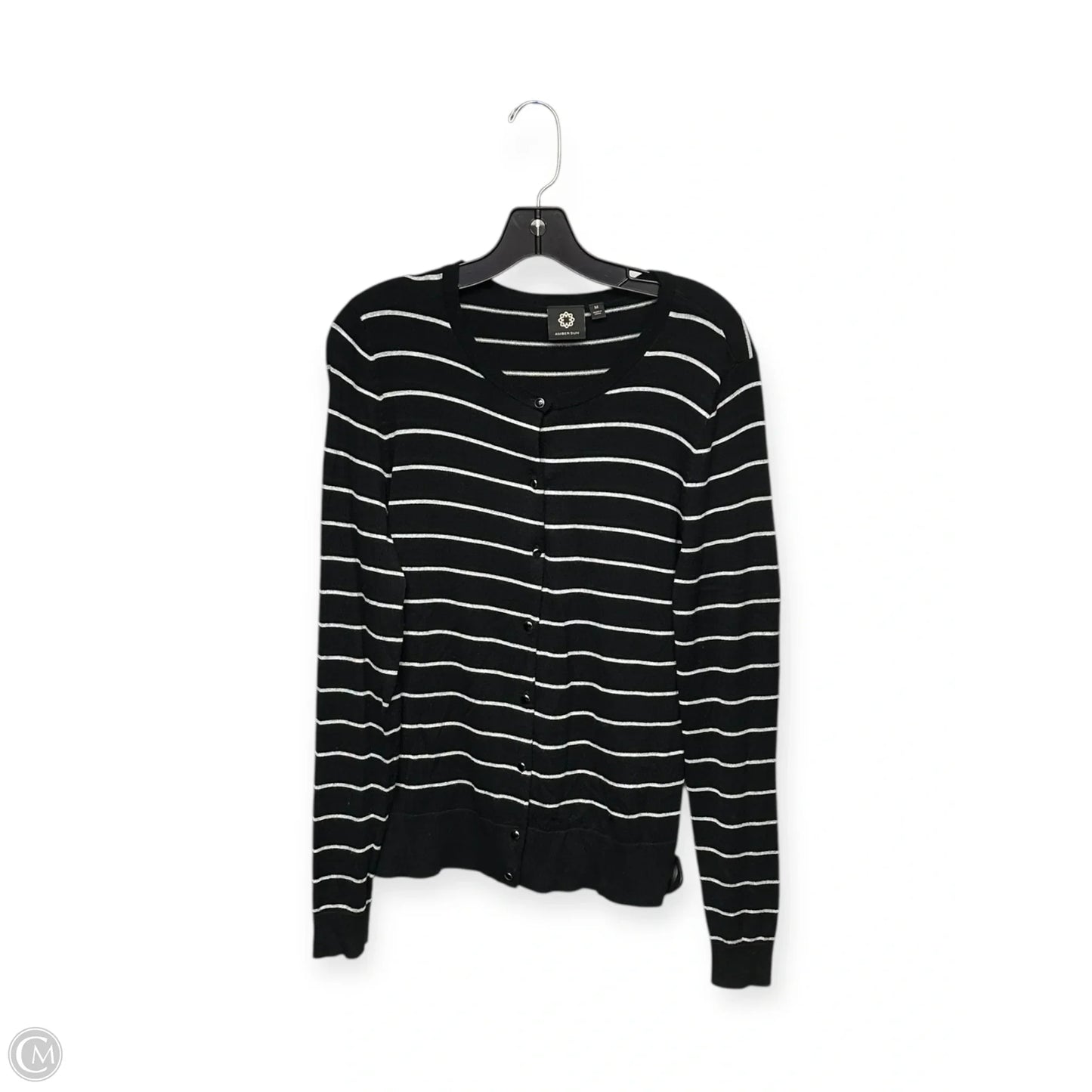 Cardigan By Amber Sun In Black & White, Size: M