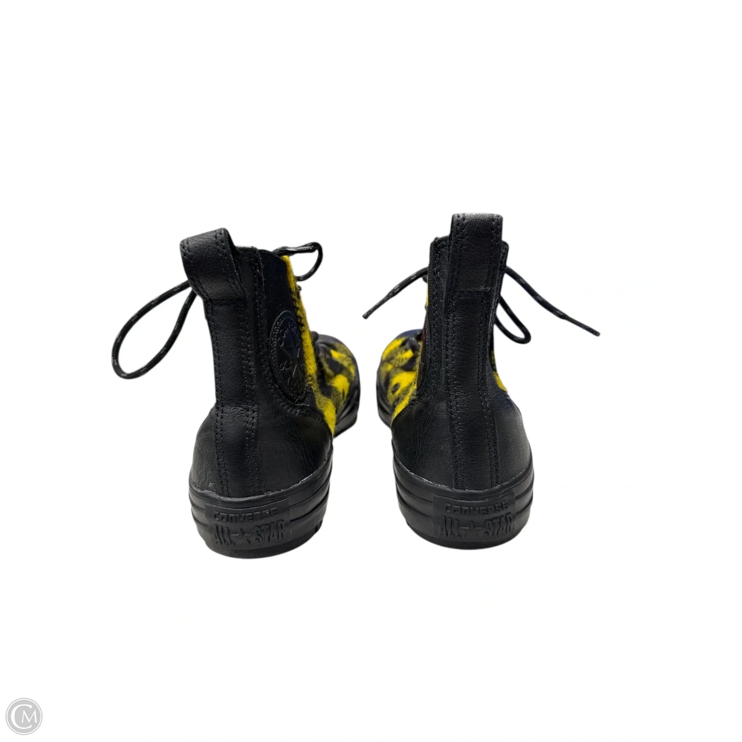 Shoes Sneakers By Converse In Black & Yellow, Size: 8