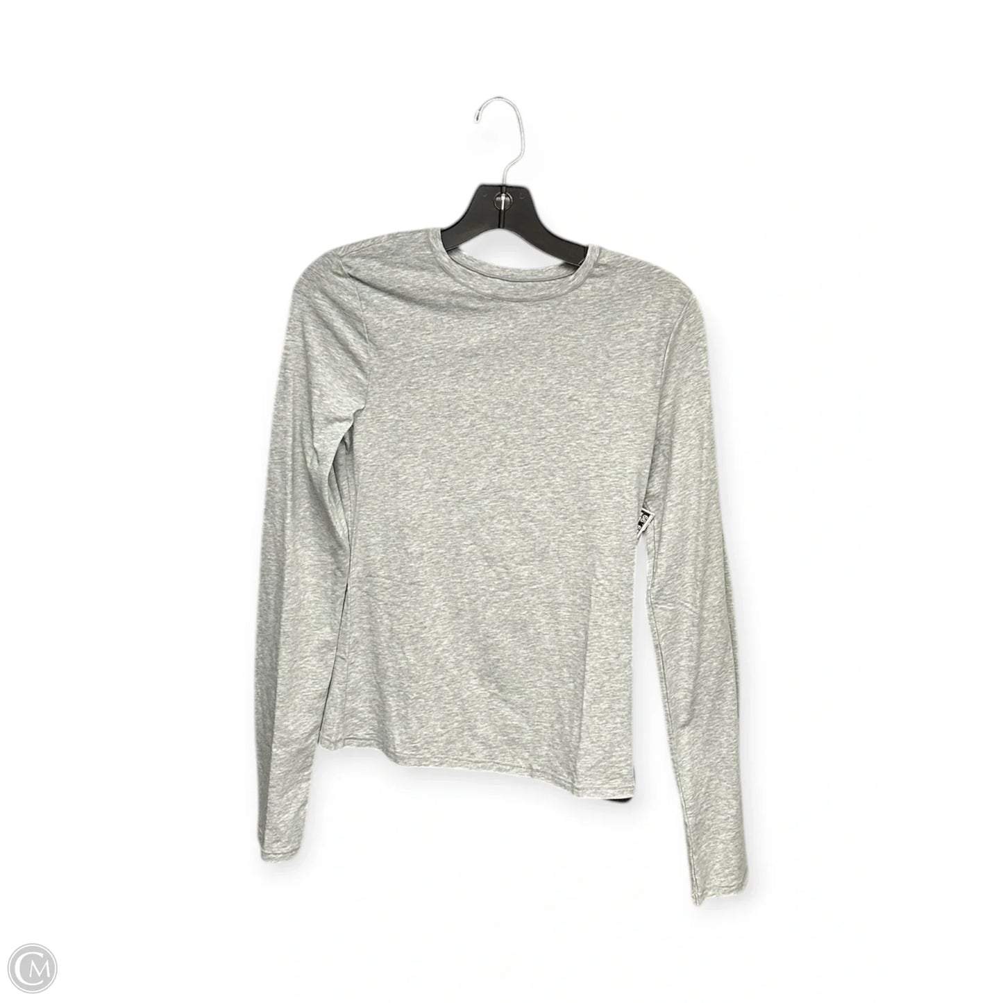 Top Long Sleeve Basic By Gap In Grey, Size: M