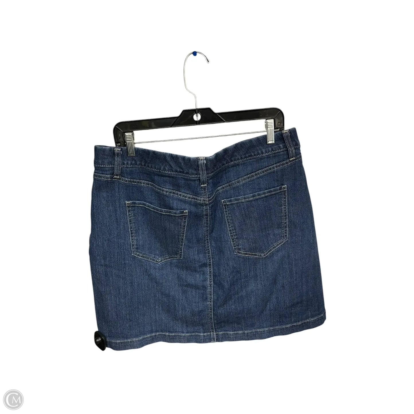 Skort By Croft And Barrow In Blue Denim, Size: 16