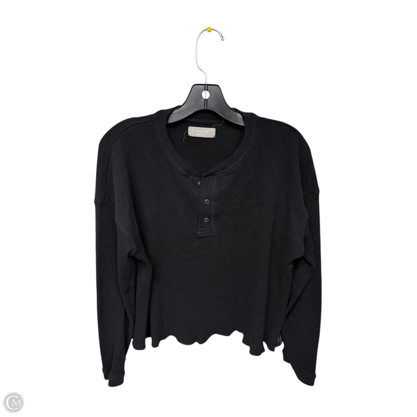 Top Long Sleeve By Everlane In Black, Size: L