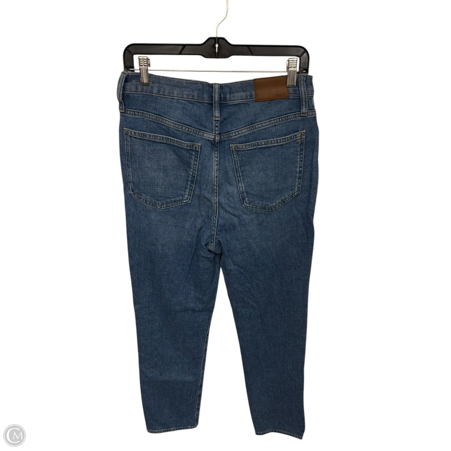 Jeans Cropped By Madewell In Blue Denim, Size: 8l