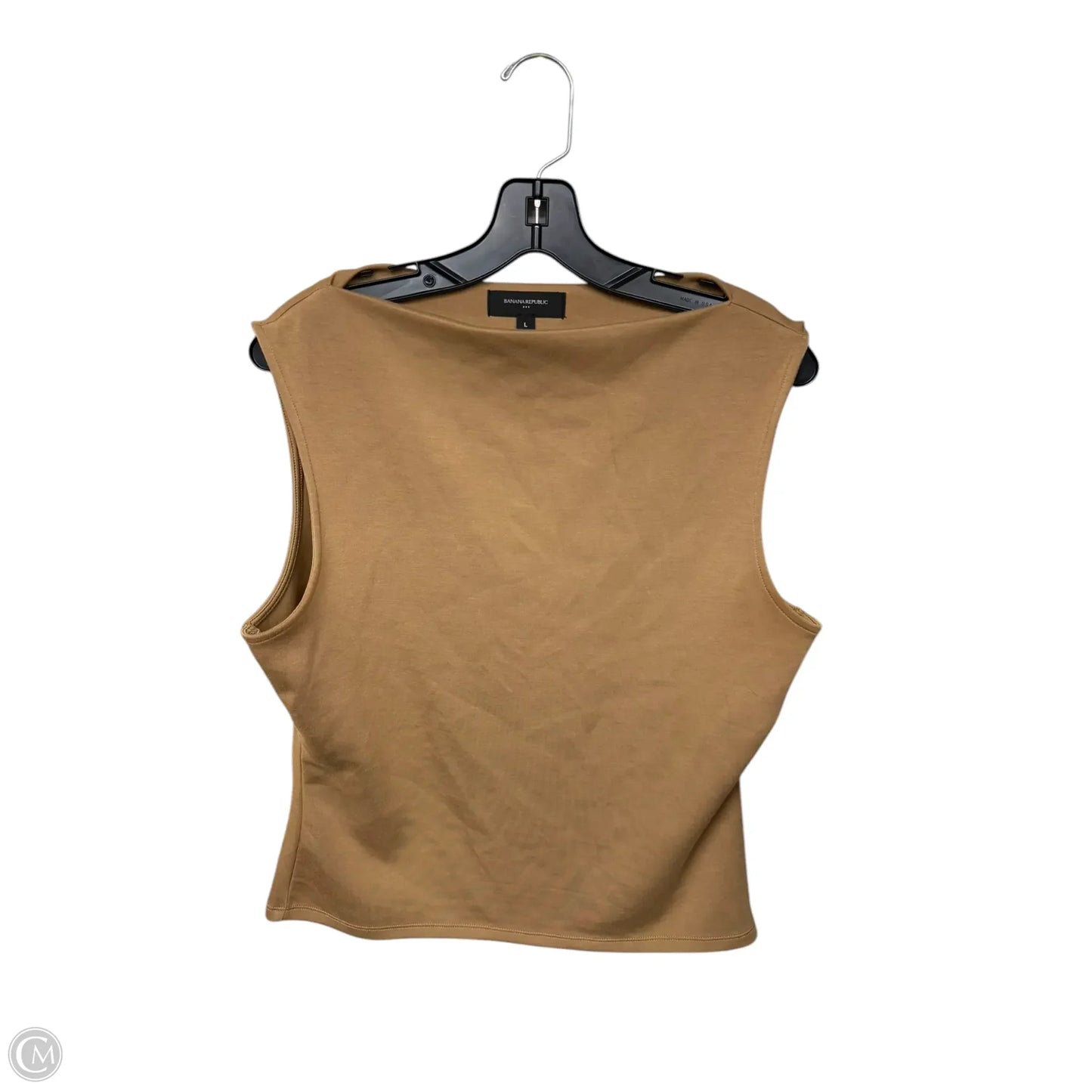 Top Sleeveless By Banana Republic In Tan, Size: L