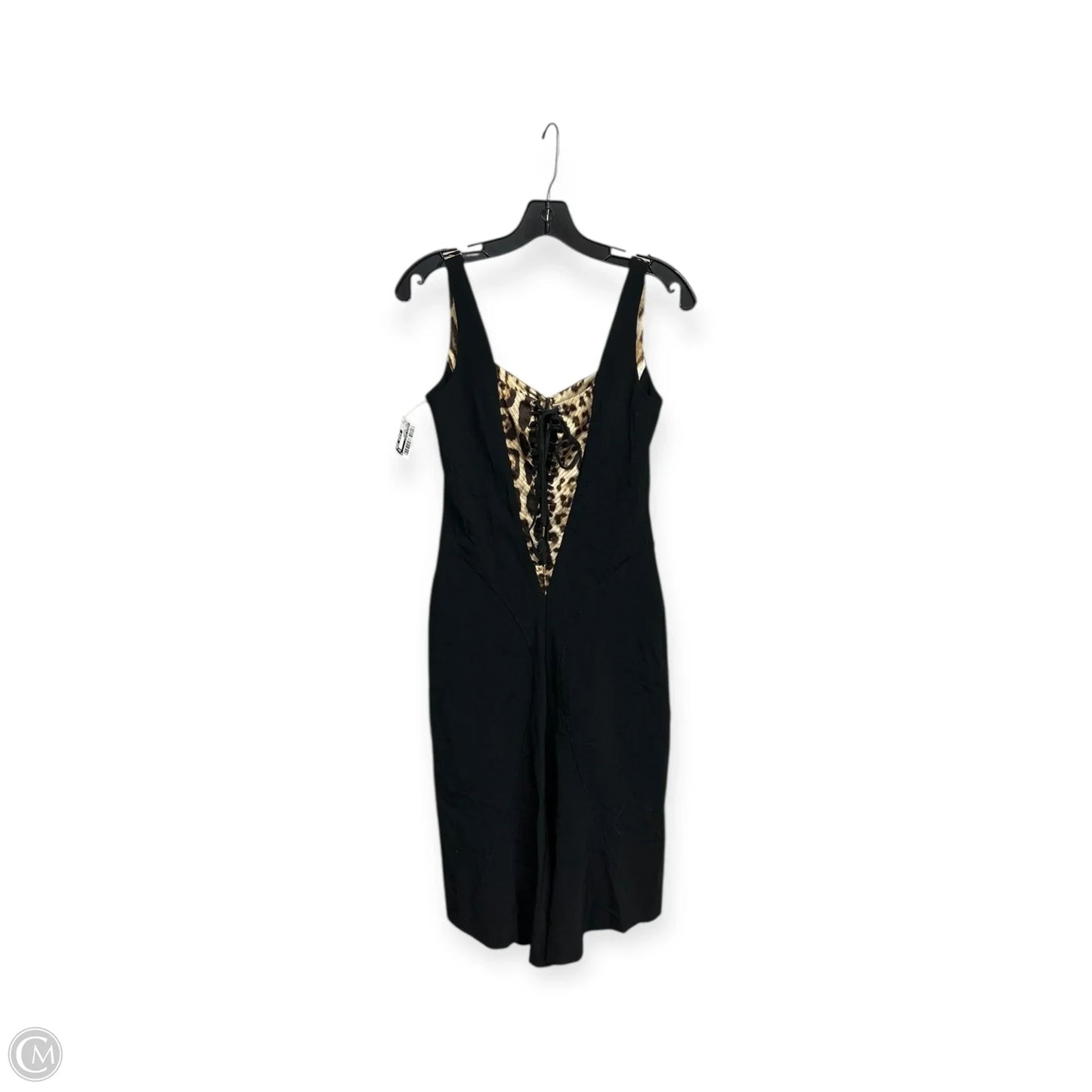 Dress Designer By Roberto Cavalli In Black & Brown, Size: S