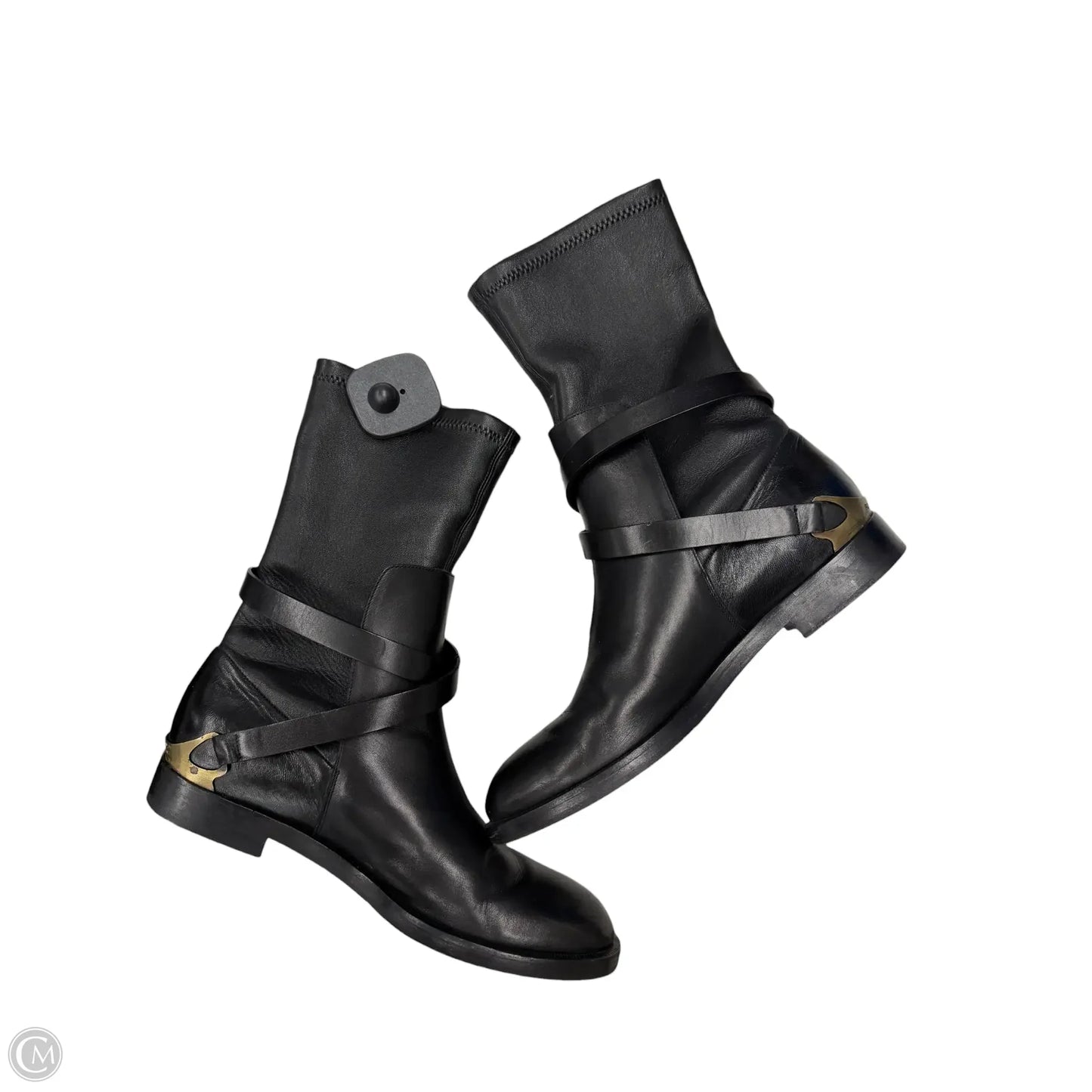 Boots Ankle Flats By Fratelli Rossetti In Black, Size: 6