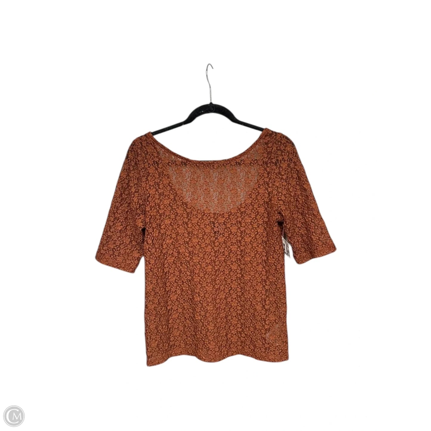 Top Short Sleeve By Gap In Orange, Size: M