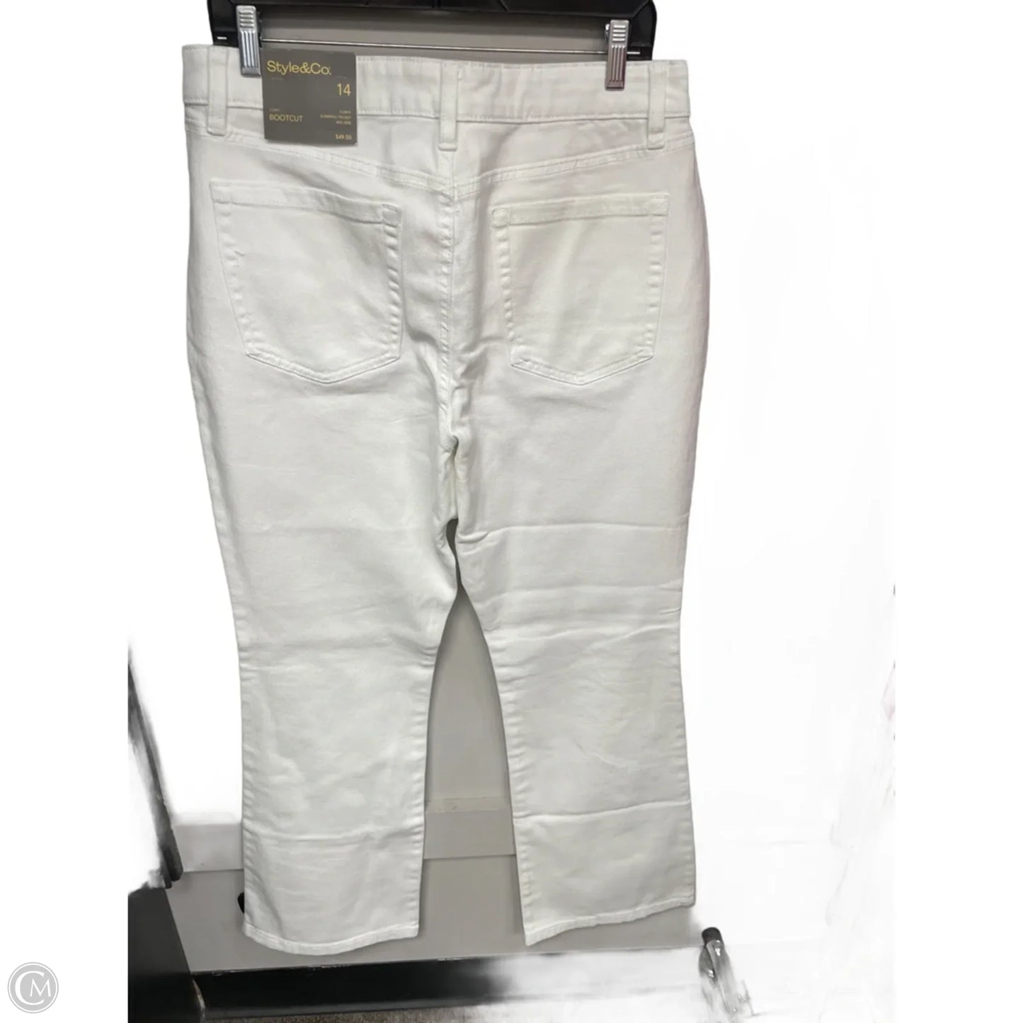 Jeans Boot Cut By Style And Company In White, Size: 14