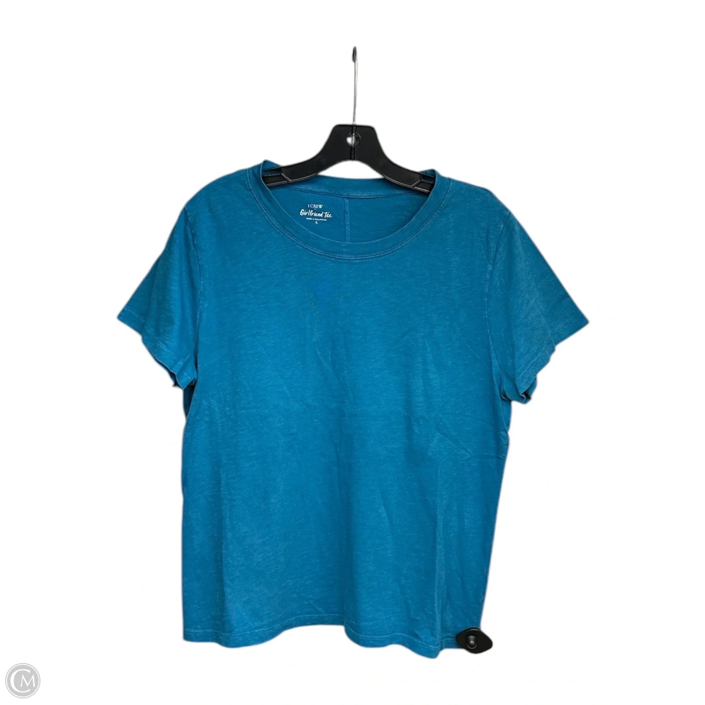 Top Short Sleeve Basic By J. Crew In Teal, Size: L