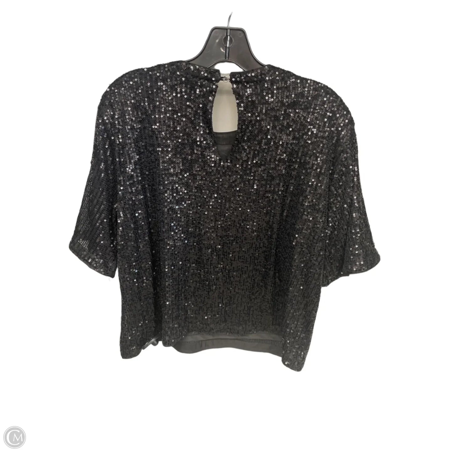 Top Short Sleeve By Wishlist In Black, Size: M