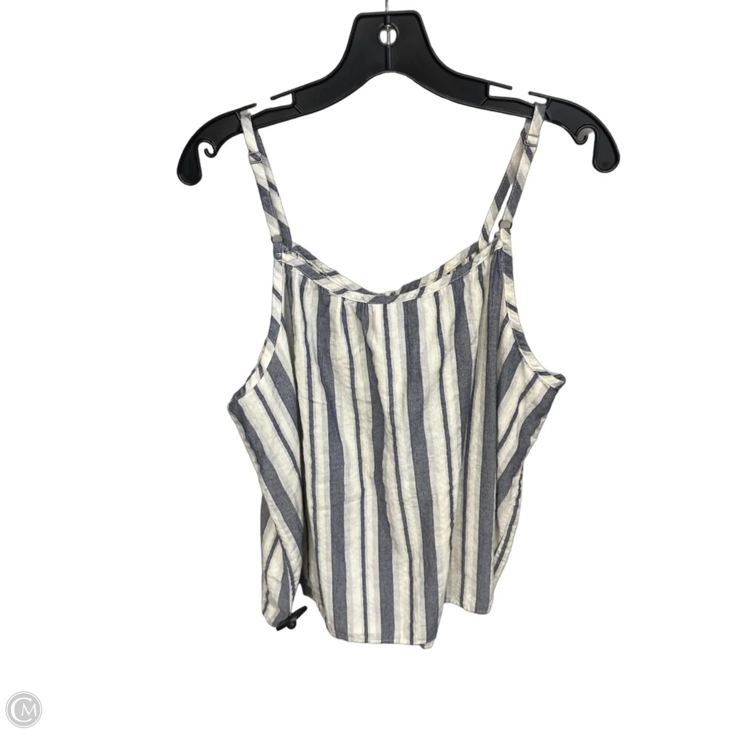 Top Sleeveless By Universal Thread In Blue & Cream, Size: Xxl