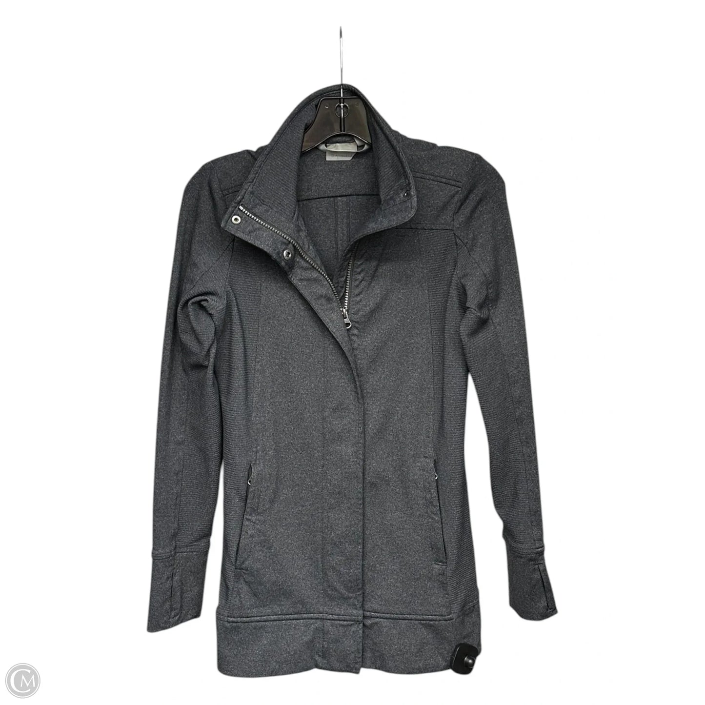 Athletic Jacket By Athleta In Grey, Size: Xxs