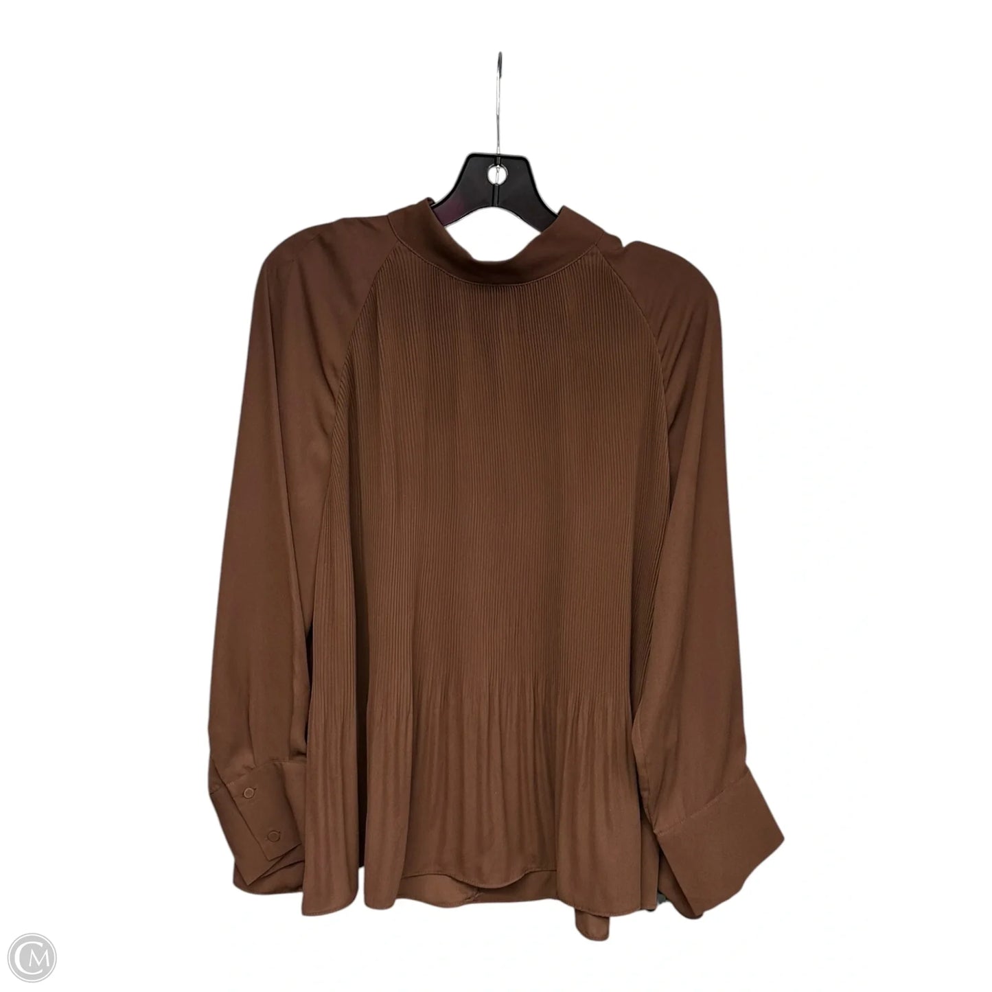 Top Long Sleeve By H&m In Brown, Size: M