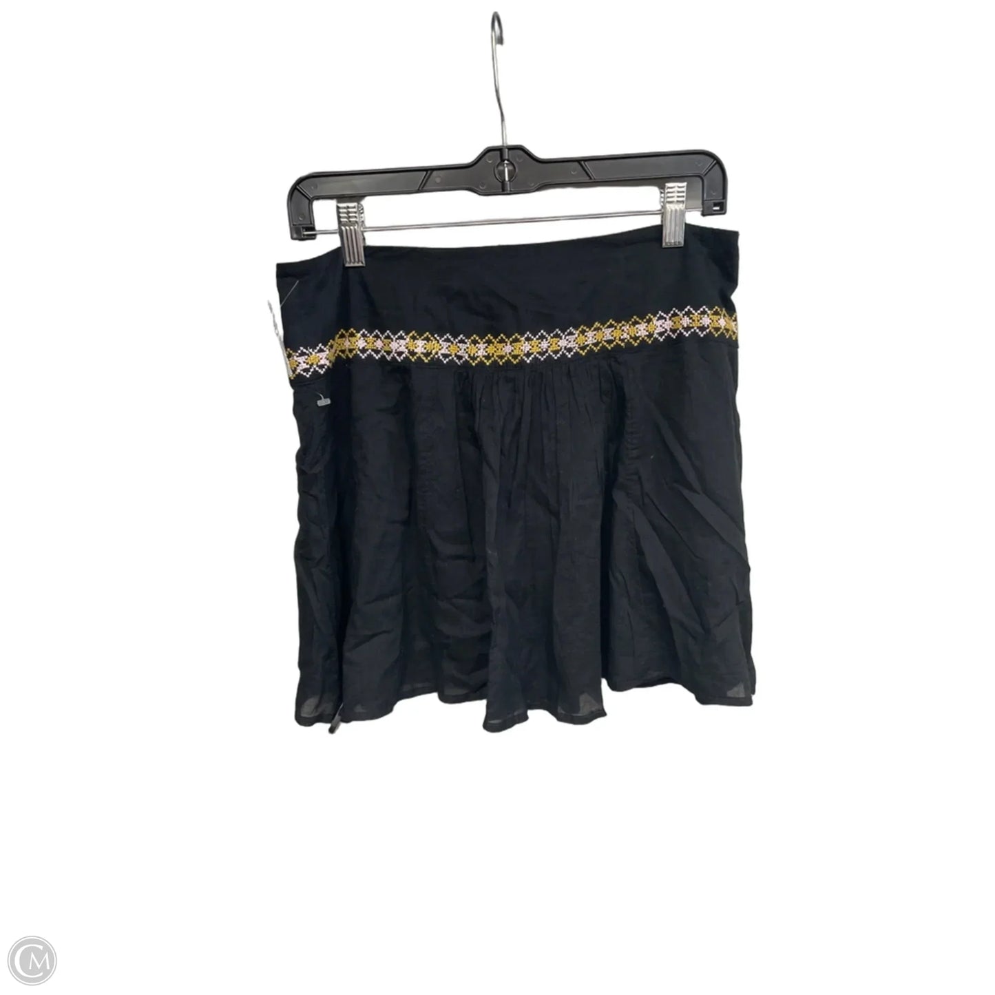 Skirt Mini & Short By Free People In Black & Yellow, Size: M