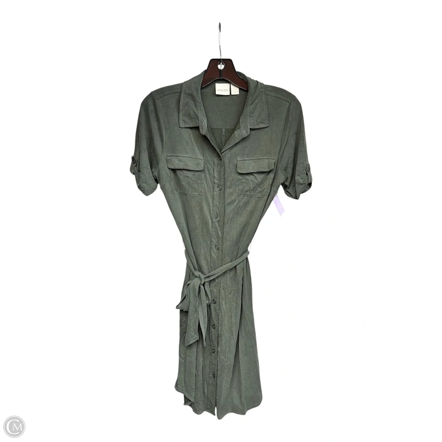Dress Casual Short By Chicos In Green, Size: S
