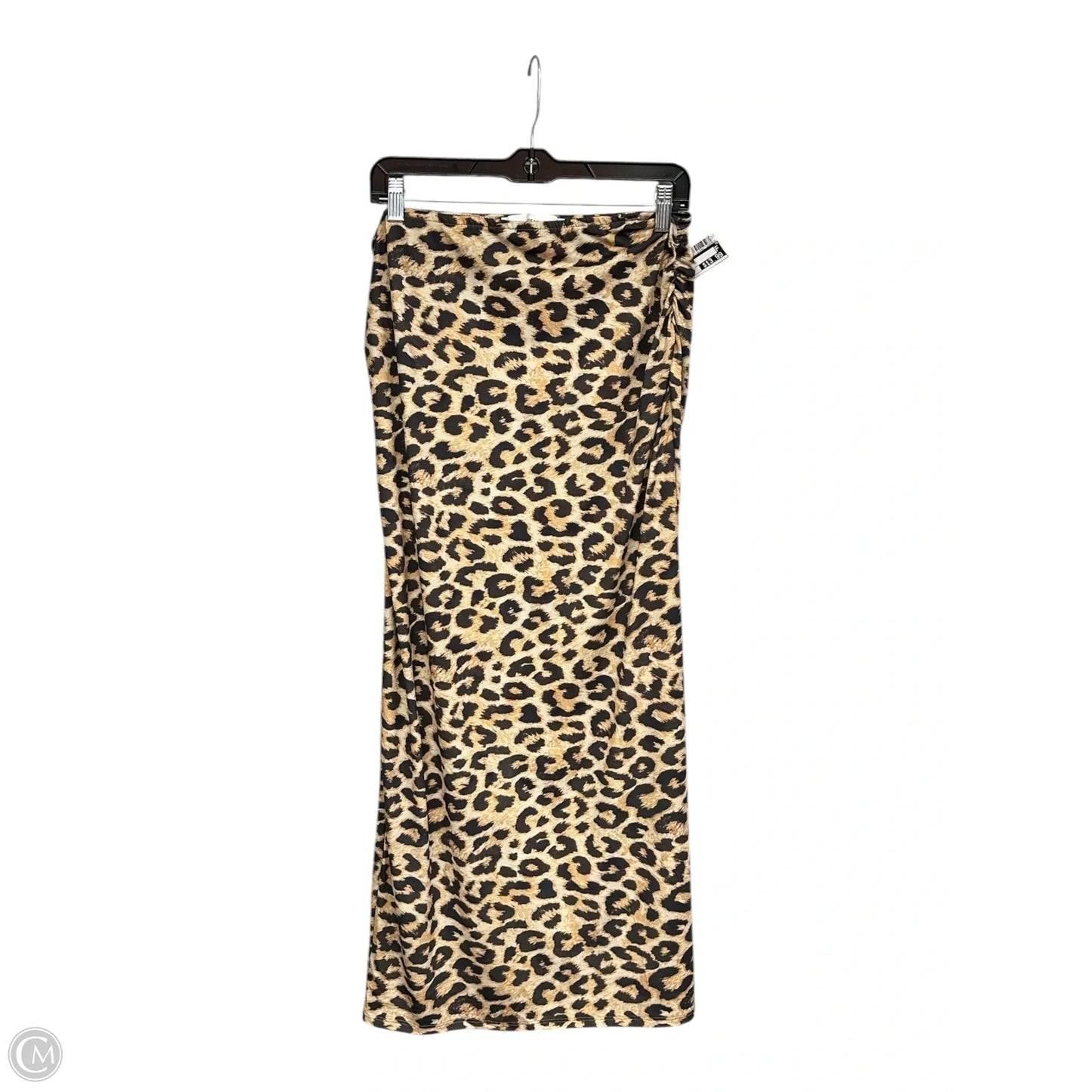 Skirt Midi By Pull&bear In Animal Print, Size: Xl