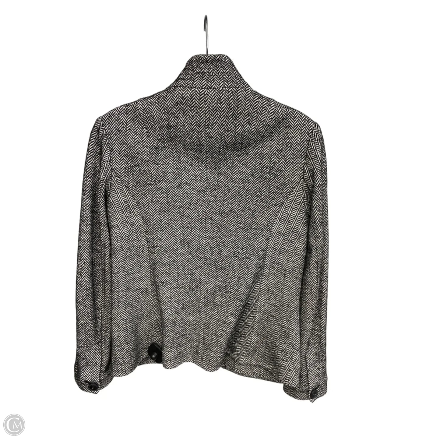 Jacket Designer By Rag And Bone In Black & White, Size: 0