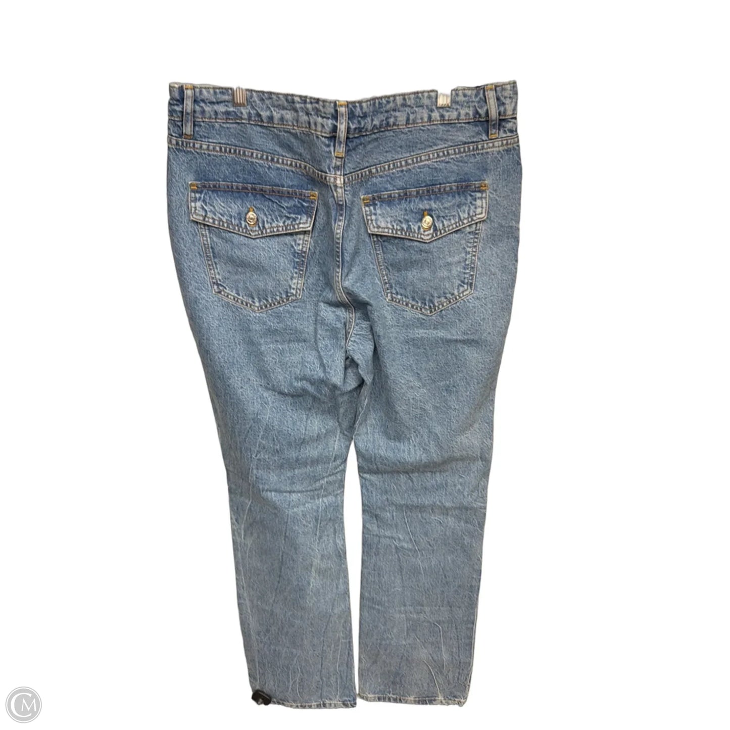 Jeans Boot Cut By Asos In Blue Denim, Size: 16