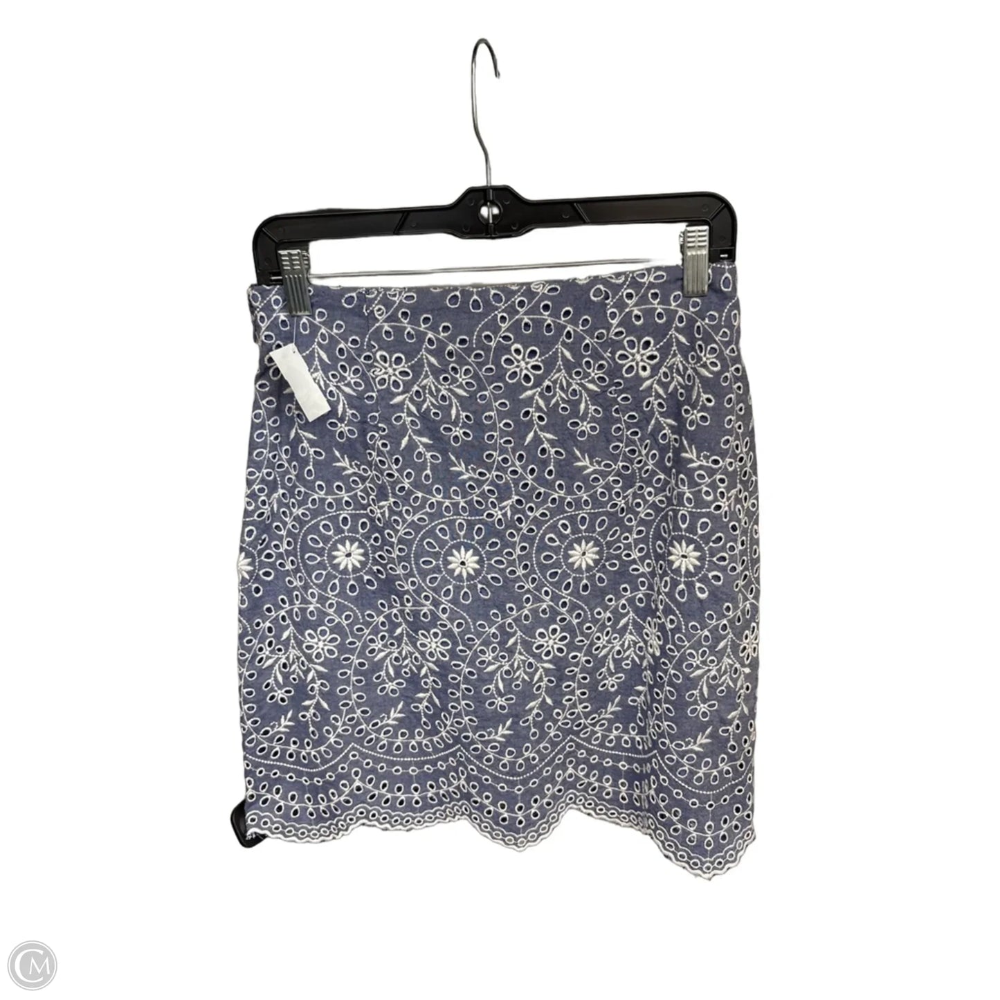 Skirt Mini & Short By Loft In Blue Denim, Size: 0
