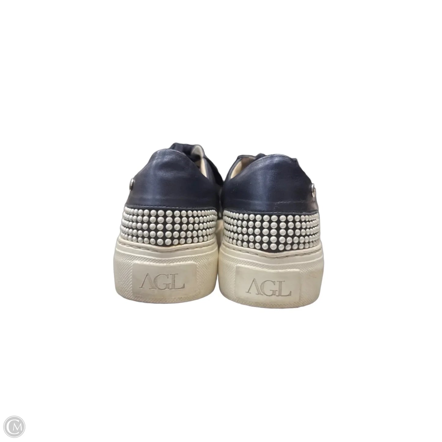 Shoes Sneakers By Agl In Blue, Size: 8.5