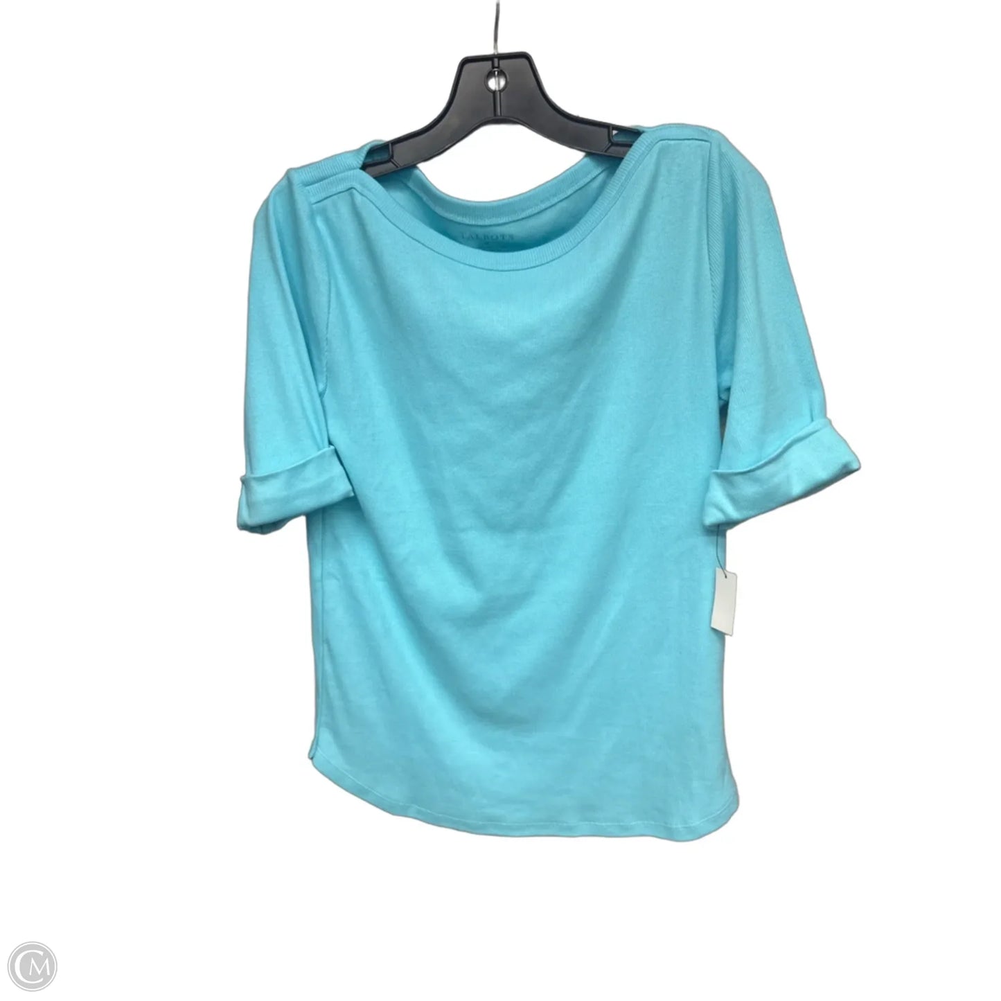 Top Short Sleeve By Talbots In Blue, Size: M